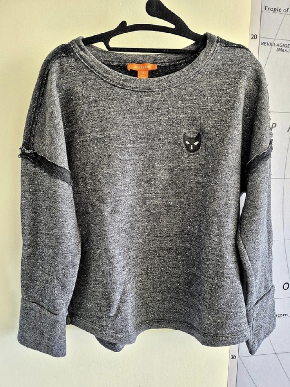 Joe Fresh Grey Sweater With Cat